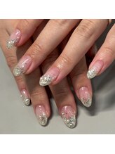 ザ バームシックス 銀座三丁目店(THE BALM six)/韓国っぽネイル/ラメグラネイル