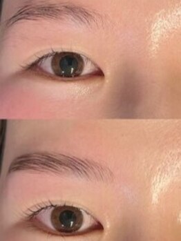 アンク(AnnC)の写真/次世代まつ毛パーマorパリジェンヌ+美眉スタイリングWAX￥6800！デザイン眉毛×美まつげで際立つ目元に！