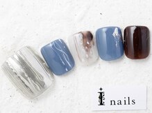 アイネイルズ 新宿店(I nails)/ミラーぬりかけフット