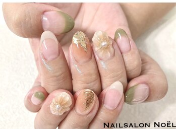 ノエル(Noel)/くすみカラー×ぷっくりフラワー