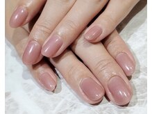 パーミル アイ アンド ネイル クマモト(permille ‰ eye&nail Kumamoto)/シンプルネイル（再来）¥4980
