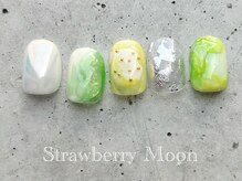 サロンストロベリームーン(Salon Strawberry Moon)/ちぐはぐネイル　¥8500