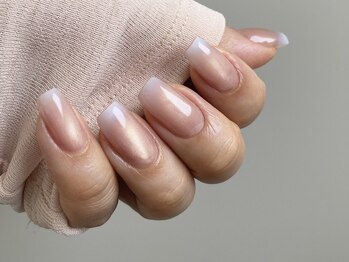 マアサネイル(Maasa nail)/とろける白グラデーション