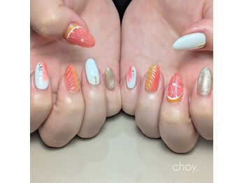 チョイ(choy.)/*グレープフルーツネイル