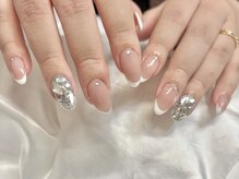 ムーンネイル(moon nail)/ワンホンフレンチネイル