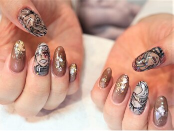 ネイルルーム アイボリー(nail room ivory)/推しのいる生活☆痛ネイル