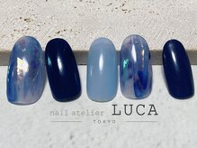 ネイルアトリエルカ(nail atelier LUCA)/M-638 オーロラフィルムネイル