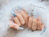 【アクリルチップ】チップ+ジェル長さ出し（持込デザインOK！）￥13000～