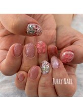 ジュリーネイル 所沢店/ラメ・リボンネイル