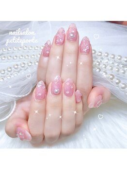 プティポルト(petite porte)/水滴×貝殻のマーメイドネイル