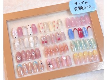 アイラッシュサロンアールツー(eyelash salon R2)の写真/定番の春ネイル～今っぽ韓国ワンホンまで◆12種類から選択可能な定額サンプルデザイン♪パラジェル変更OK◎