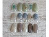 【ジェル+アート】シンプルアートコース5種☆￥6800