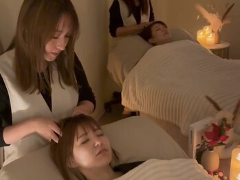 バニッシュ(Vanish)の写真/【最高のひと時を】ペアでのご利用も大歓迎！ペア専用室完全個室完備《2人でヘッドスパ￥16400～》