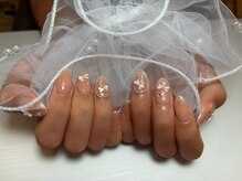 ホワイトネイル 難波店(WHITE NAIL)/リボンネイル/パール/ガーリー