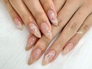 ワンホン透明感ネイル