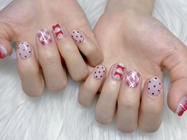 戸部担当★チェックネイル
