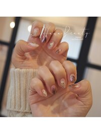 冬のキレイめニュアンスネイル♪