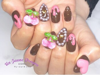 アン ジョーヌドラゴ/【自爪ネイル】さくらんぼネイル