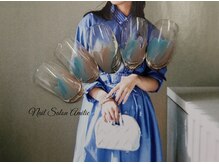 ネイルサロン アミティエ(Nail Salon Amitie)/塗りかけ×爪先mirror art