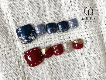 アンネ 梅田 ALLYS店(ANNE)/foot art design9月☆パラジェル