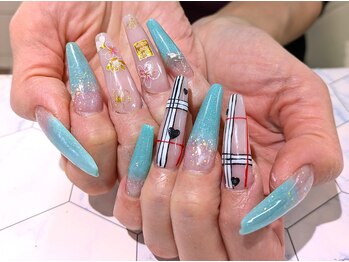 ネイルサロン グレイス(Grace)/【スカルプ】ロング＆アート