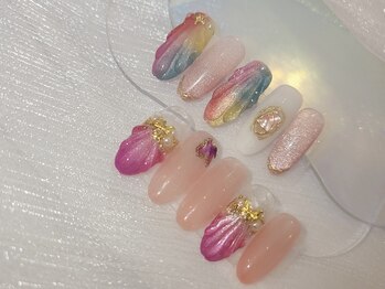 エンジェルビューティー 上野(Angel Beauty)の写真/《初回オフ込み♪定額4980円～》繊細な手描きアートも思いのまま♪高い技術を持つネイリストが担当！