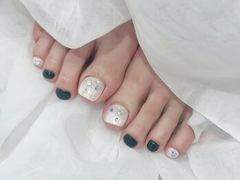 サロン ド リリー(salon de Lily)/《フット》ビジューネイル