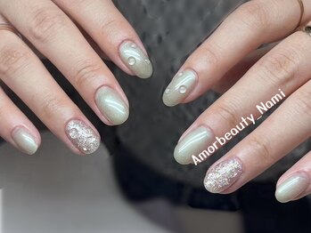 アモールビューティー 新宿店(Amor Beauty)の写真/愛されワンホン大歓迎！「可愛い」に最大限特化したうるちゅるんデザインを指先に宿して・・・♪