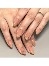 ザ バームシックス 銀座三丁目店(THE BALM six)/ベージュネイル/ワンカラー