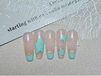 メルシー 川口店(merci)の写真/【NEW OPEN★川口駅徒歩2分】トレンドのワンホンネイル×マグネット♪シンプルなのに目を引く上質な指先へ!