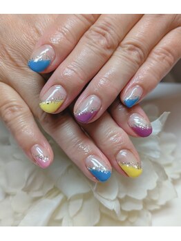 ななめフレンチアート¥9500