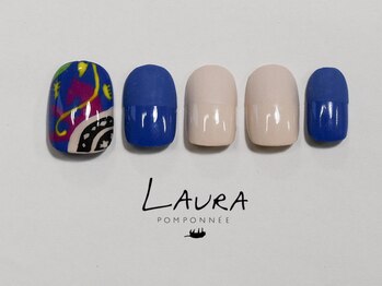 ローラポンポニー(Laura pomponnee)/絵画ネイル　パラジェル