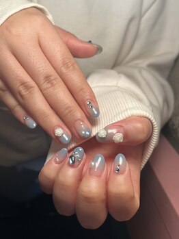 ルククネイル 岐阜店(rukuku nail)/フィルイン×グラデで美爪へ