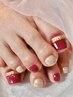 【Jr.森嶋限定】フット/サンダルを履く前に☆親指アート付きジェルネイル