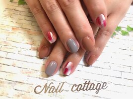 冬カラーのニュアンスネイル