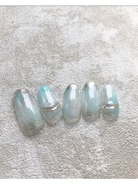 夏ニュアンスネイル