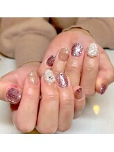 アンドルーチェ なんばパークス店(ANDRUCHE)/パールネイル☆クリアネイル