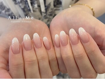 アリューミー 南青山店(Allu.Me)の写真/SNSでも話題の大人気design◇艶々マオジェルワンカラー◇"うる艶×透明感"でナチュラル可愛いネイルを♪