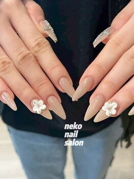 ネコ(Neko)/ちゅるんワンカラー　フラワー