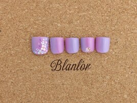 Foot　紫陽花ネイル