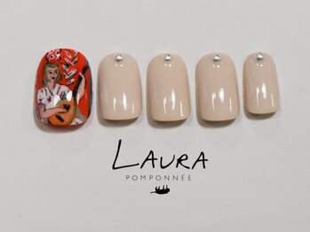 ローラポンポニー(Laura pomponnee)/絵画ネイル　パラジェル