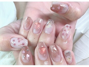 うるうるピンクネイル Chinami