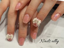 ネイルズアリー 立川店(Nails ally)/ラメ×グリッター×キルティング