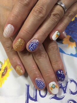 ブルーラヴァンド(Blue Lavande)/夏ネイル