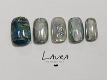 ローラポンポニー(Laura pomponnee)/絵画ネイル　パラジェル