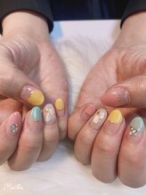 ユメ(YUME)/丸フレンチネイル