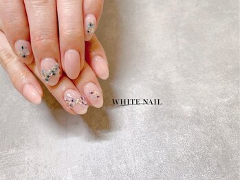 ホワイトネイル 武蔵小杉店(WHITE NAIL)/ドライフラワー/りぼんネイル