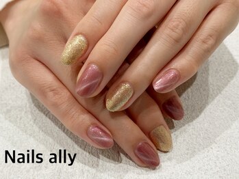 ネイルズアリー 立川店(Nails ally)/ギャラクシー×キャッツアイ