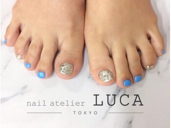 ネイルアトリエルカ(nail atelier LUCA)/W-98　大人シンプルフットネイル