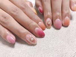 カラフルぷっくりフラワー